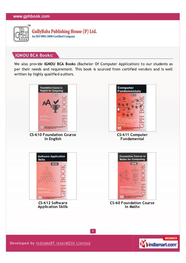 Ignou Bca Study Material Pdf